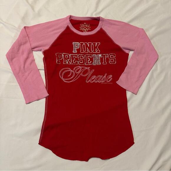 Y2K PINK Victoria Secret Long Sleeve Shirt - Picture 1 of 3